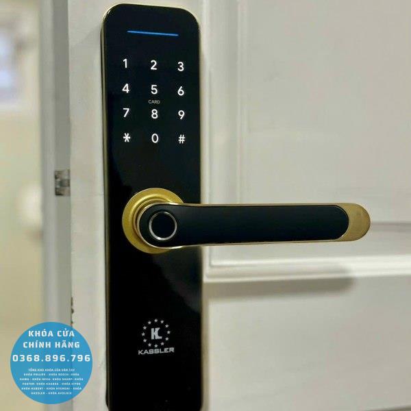 Khóa cửa vân tay Kassler KL668 Gold App Wifi - thông số kỹ thuật