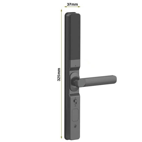 Khóa cửa nhôm Kassler KL 68 BL - chi tiết