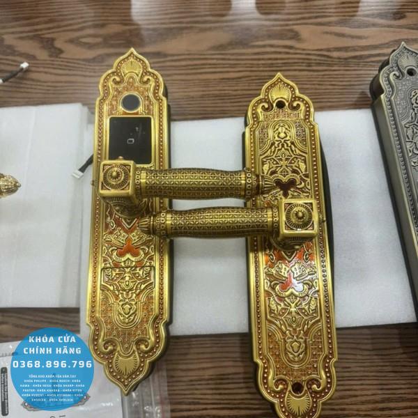 Khóa cửa vân tay tân cổ điển Kassler KL919 Pro 3 màu - chi tiết