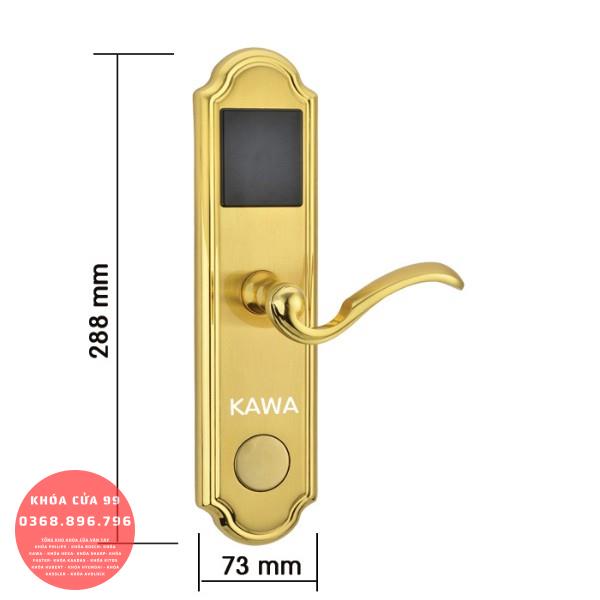 Khóa cửa khách sạn KS802 - lắp đặt thực tế