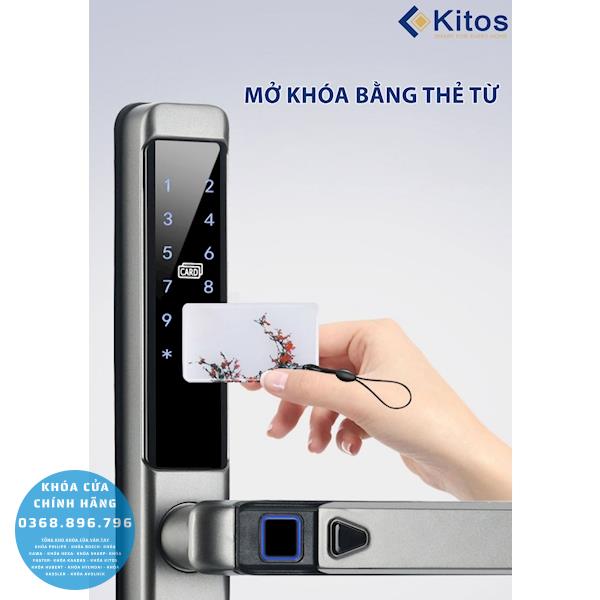 Khóa cửa nhôm vân tay Kitos KT AL650 - chi tiết