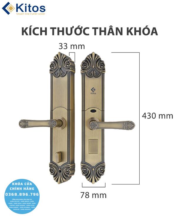 Khóa cửa vân tay tân cổ điển Kitos KT C200 - phụ kiện