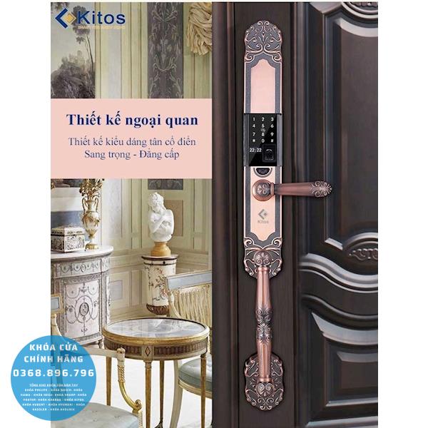 Khóa cửa vân tay Kitos KT C500 - mặt sau
