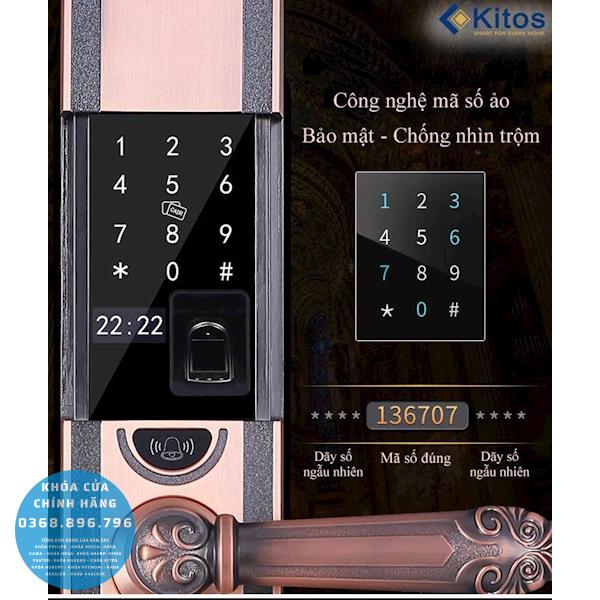 Khóa cửa vân tay Kitos KT C500 - lắp đặt thực tế