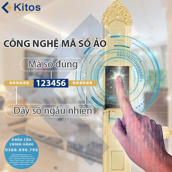 Khóa cửa vân tay tân cổ điển Kitos KT C810 - chi tiết