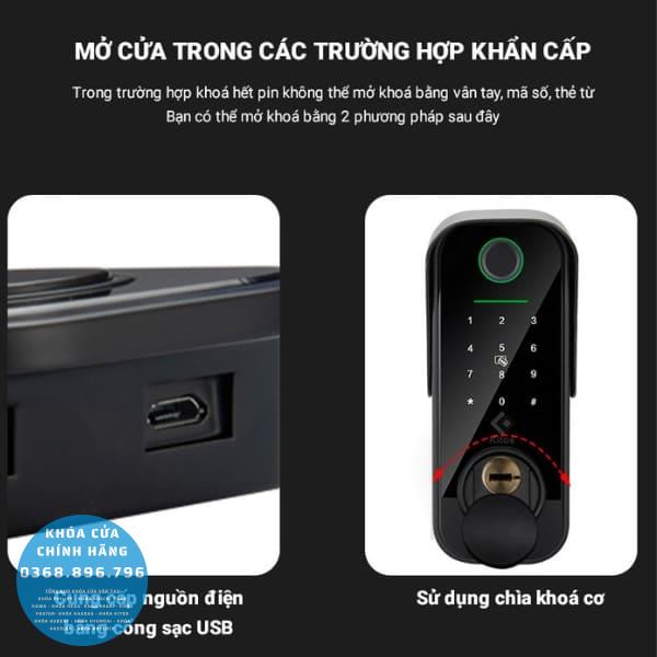 Khóa cửa cổng vân tay Kitos KT-DL03 Pro - phụ kiện