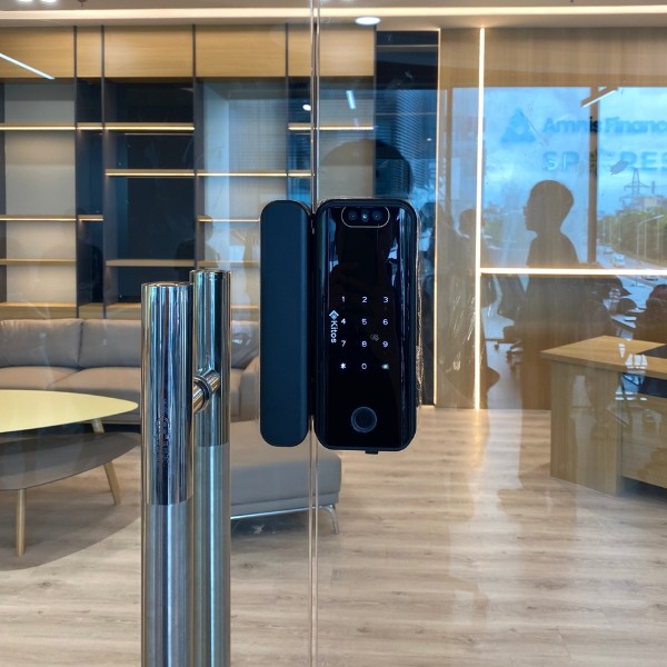 Khóa cửa kính cường lực Kitos KT GL30 FACE ID chính hãng