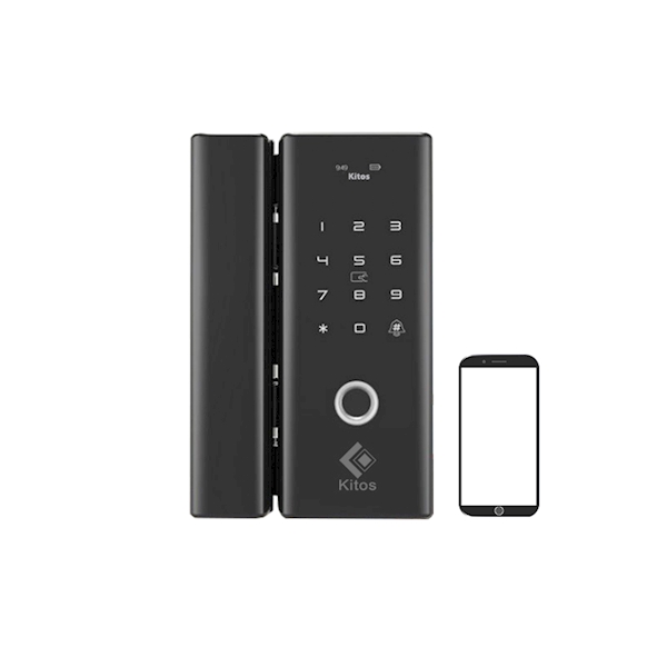 Khóa cửa kính cường lực vân tay Kitos KT GL80 Plus chính hãng