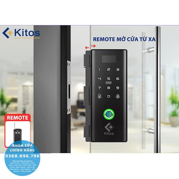 Khóa cửa kính cường lực vân tay Kitos KT GL80 Plus - chi tiết