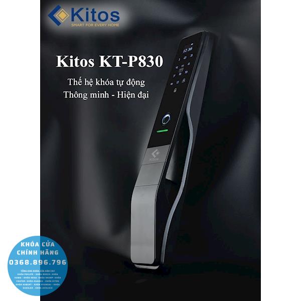 Khóa cửa vân tay Kitos KT P830 - lắp đặt thực tế
