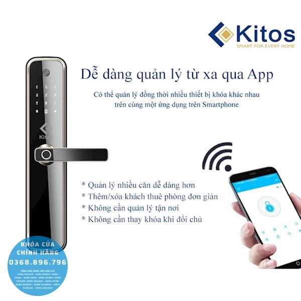 Khóa cửa vân tay Kitos KT X3, Camera trên khóa - phụ kiện