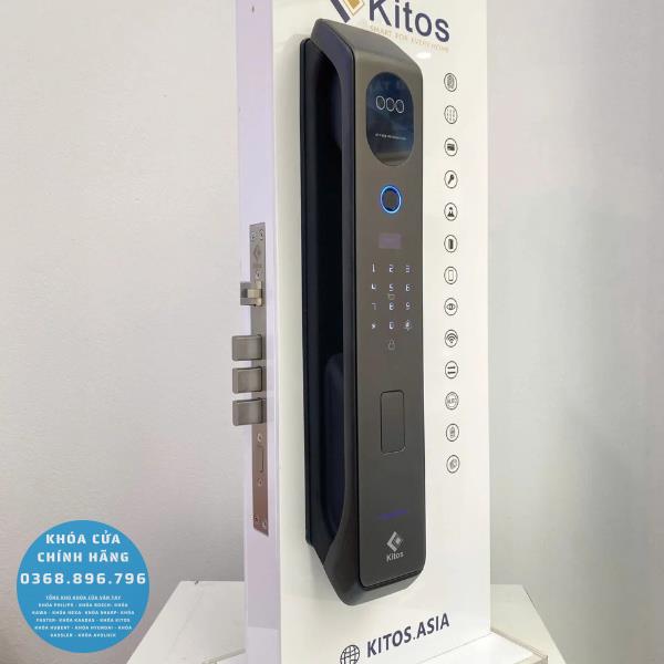Khóa cửa vân tay Kitos KT X7 FACE ID  - chi tiết