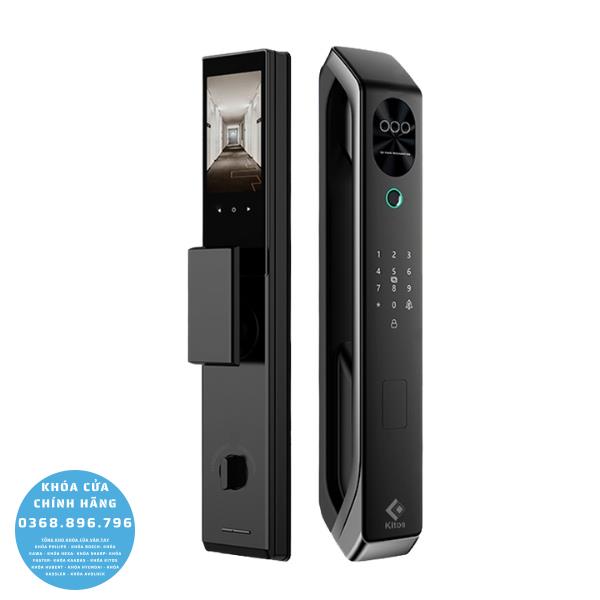 Khóa cửa vân tay Kitos KT X7 FACE ID  - lắp đặt thực tế