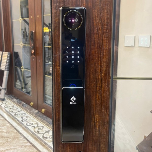 Khóa cửa vân tay Kitos KT X8 FACE ID chính hãng