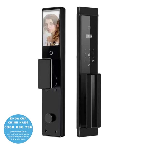 Khóa cửa vân tay Kawa KT88 Camera Remote - lắp đặt thực tế