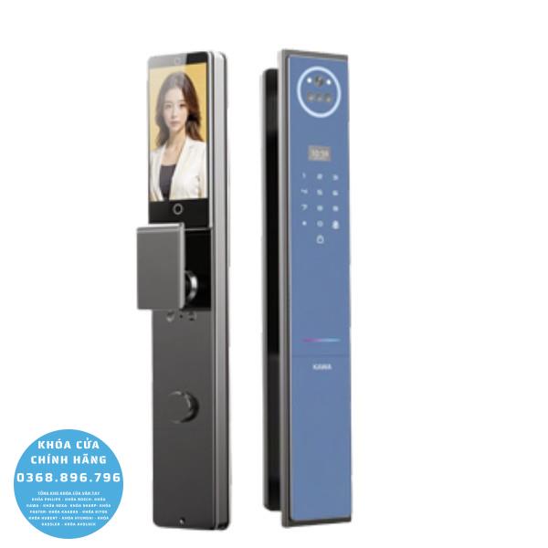 Khóa cửa vân tay Kawa KT88F Ultra Face 3D - mặt sau
