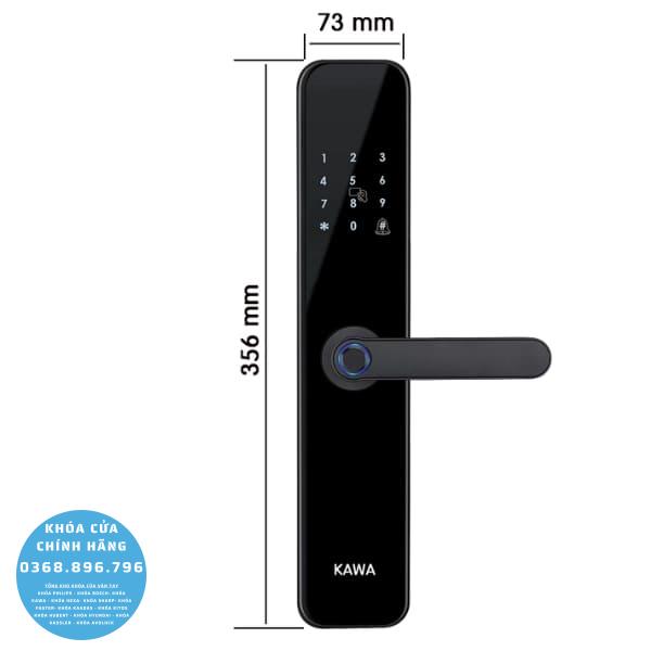 Khóa cửa vân tay Kawa K204 - chi tiết