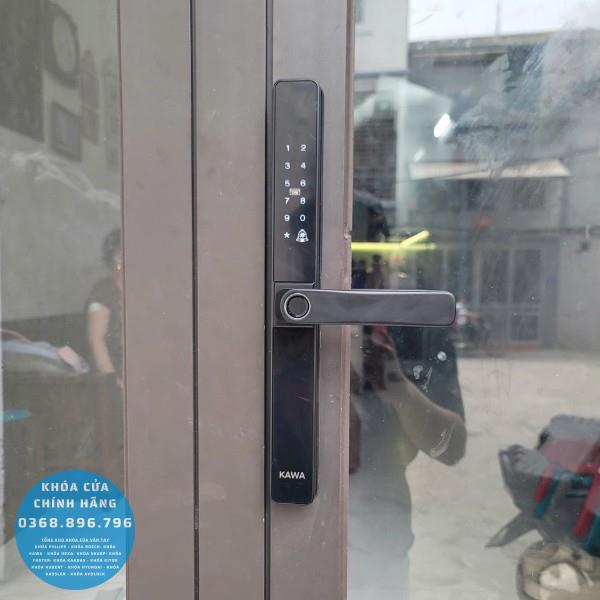 Khóa cửa nhôm kính vân tay Kawa KN105 - chi tiết