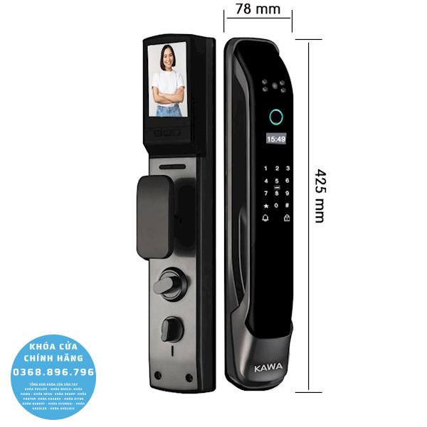 Khóa cửa vân tay Kawa KT305 Face 3D - thông số kỹ thuật