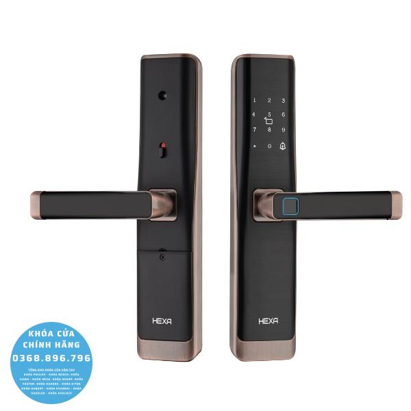 Khóa vân tay Hexa L100 - mặt sau