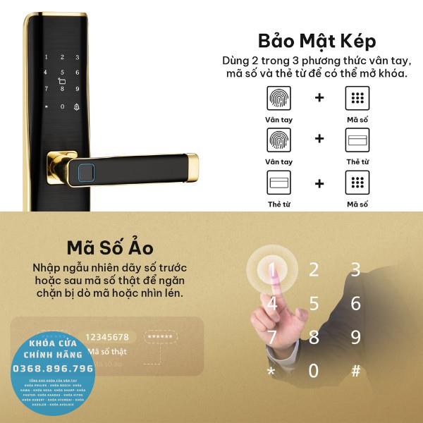 Khóa vân tay Hexa L100 - lắp đặt thực tế
