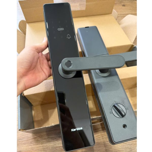 Khóa vân tay Kardos L8 đen cho chung cư - phụ kiện