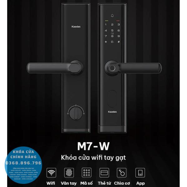 Khóa cửa vân tay Kaadas M7-W App Wifi - mặt sau