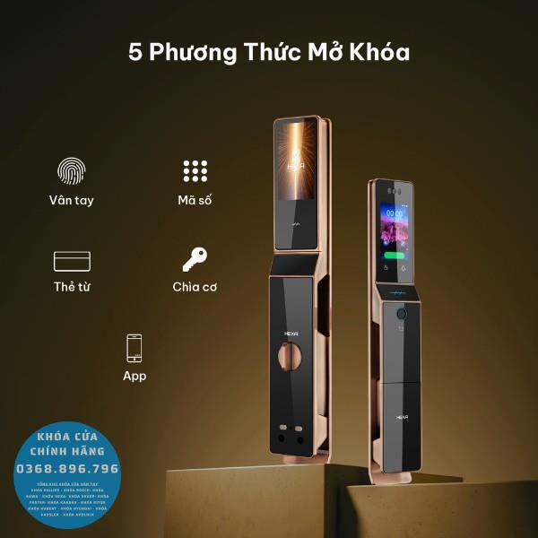 Khóa vân tay Hexa P100M Pro - mặt sau