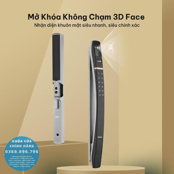 Khóa vân tay Hexa P300 Pro Face 3D cho cửa nhôm - chi tiết