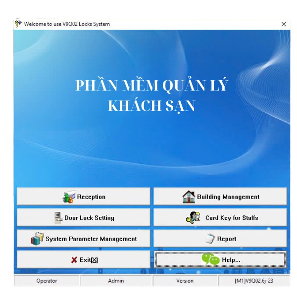 Phần mềm quản lý khóa khách sạn chính hãng