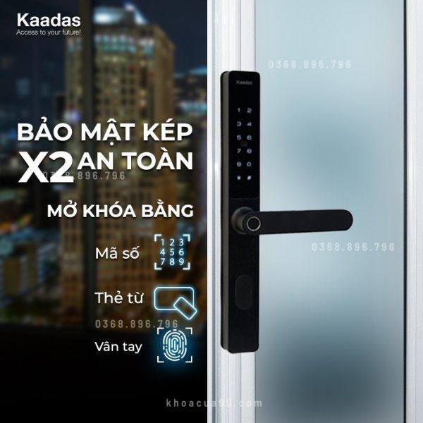 Khóa cửa nhôm Kaadas S10-5W chính hãng
